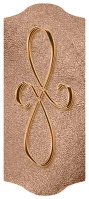DARAY-C-601-CP-SH-BZ Copper Scroll Shimmer Bronze